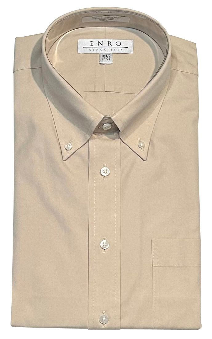 Enro Button Down Collar Non-Iron Long Sleeve Dress Shirt