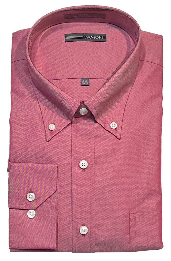 Damon Pinpoint Oxford Solid Color Long Sleeve Dress Shirt – Dick Anthony Ltd.