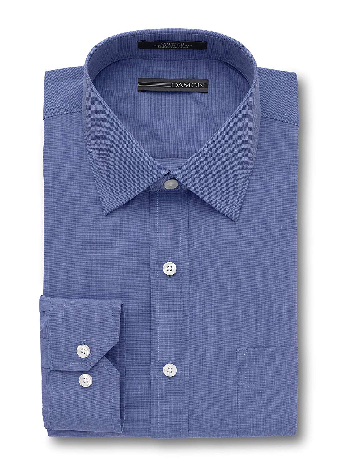Damon End on End Solid Color Long Sleeve Dress Shirt – Dick Anthony Ltd.