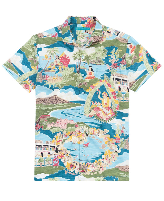 Tori Richard 'Boat Day Aloha' Cotton Lawn Shirt