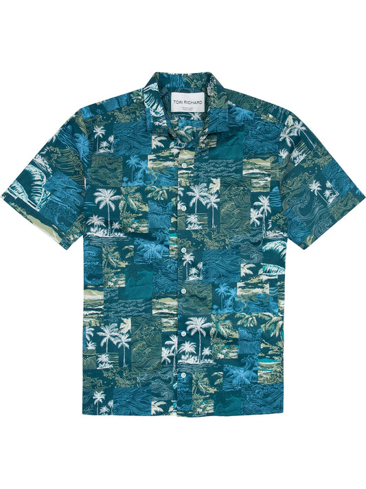 Tori Richard 'Tile Tides' Cotton Lawn Shirt