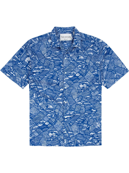 Tori Richard 'Kintsugi' Cotton Lawn Shirt