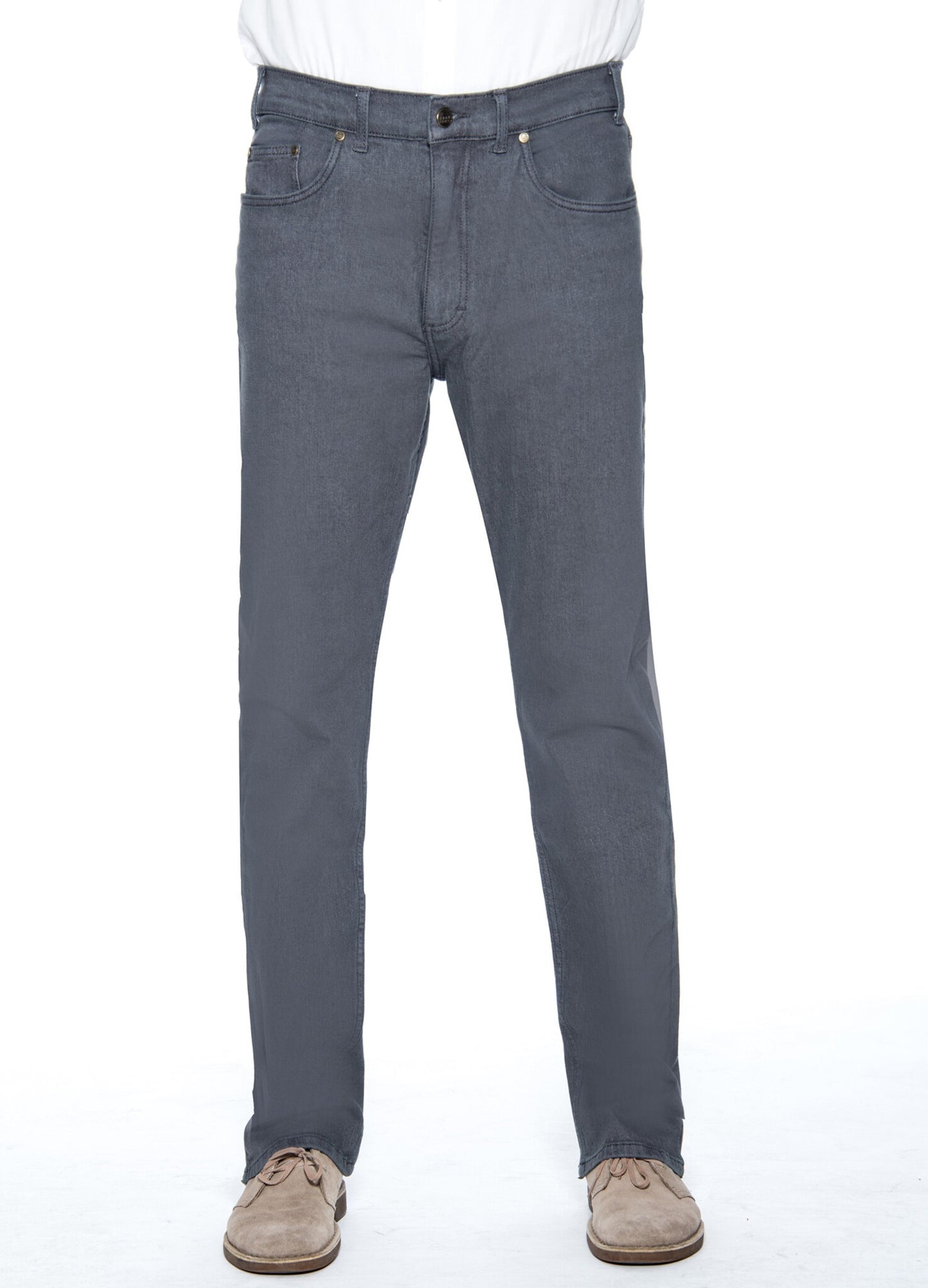 Grand River Traditional Straight Cut Stretch Jean - Grey
