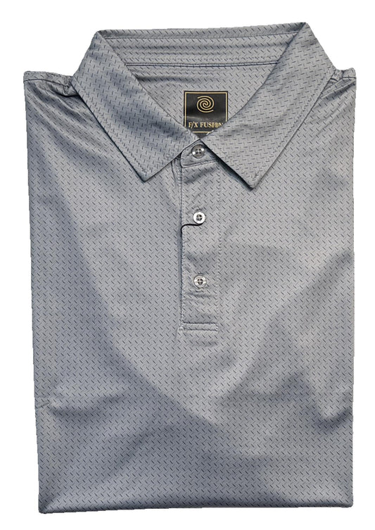 FX Fusion 'Dash' Printed Short Sleeve Golf Polo Shirt
