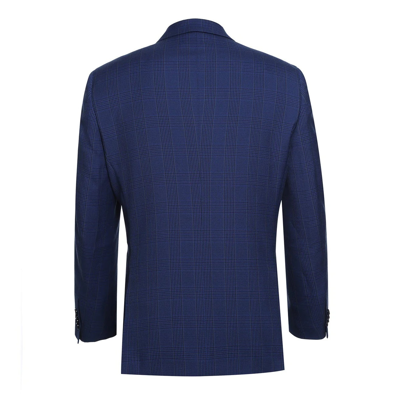 Renoir Blue Windowpane Classic Fit Sport Coat