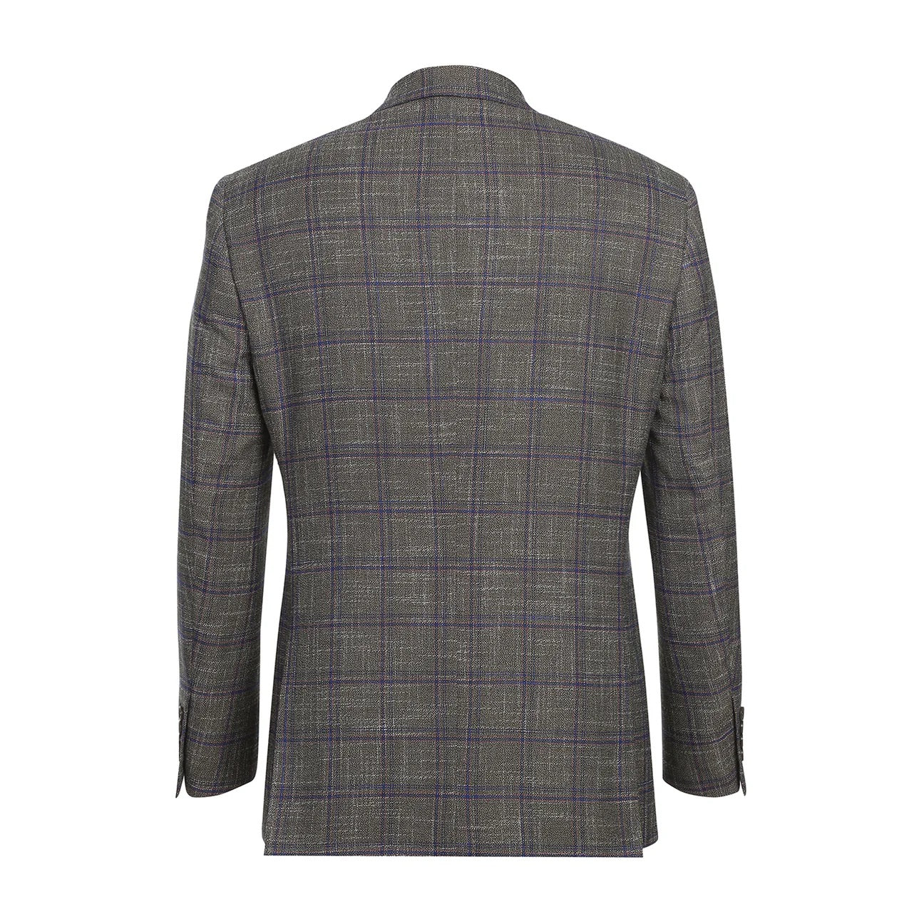 Renoir Brown Windowpane Slim Fit Sport Coat