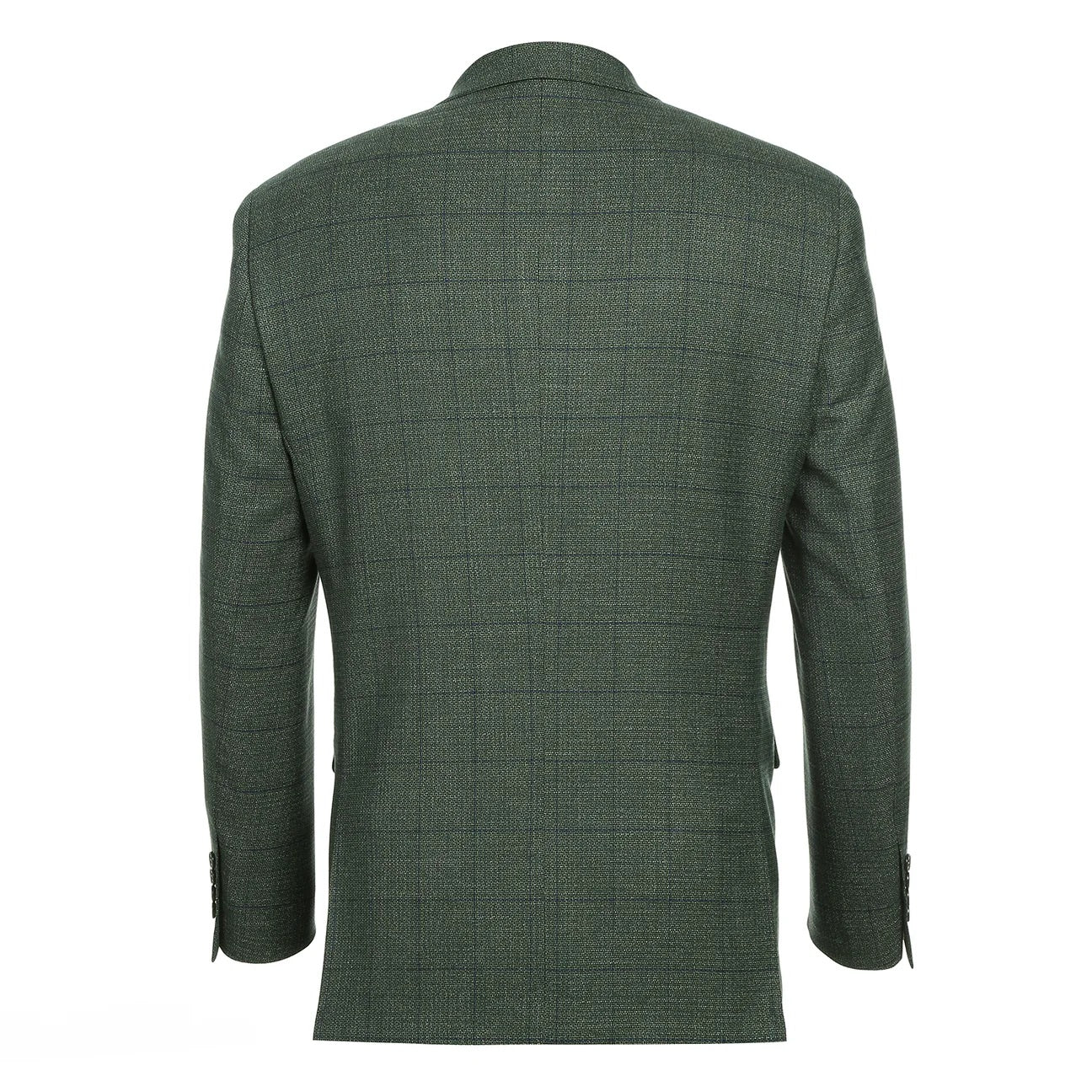 Renoir Green Windowpane Slim Fit Sport Coat