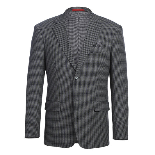 Renoir Blue Check Slim Fit Sport Coat