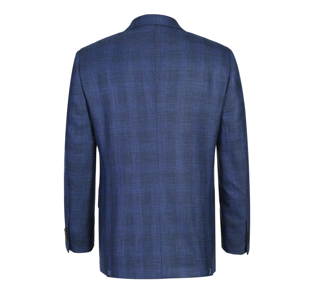 Renoir Navy Plaid Classic Fit Sport Coat