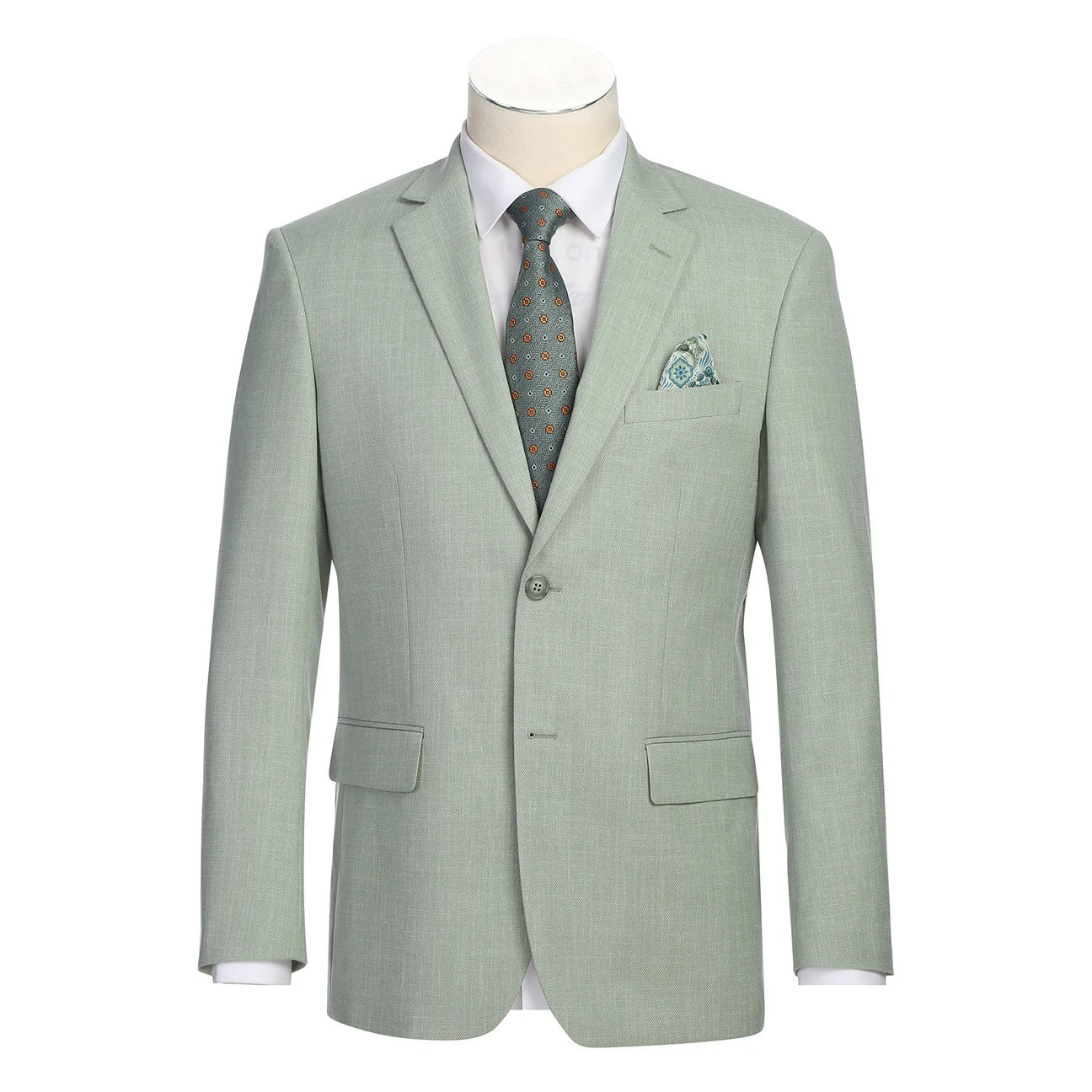 Renoir Light Green Slim Fit Sport Coat