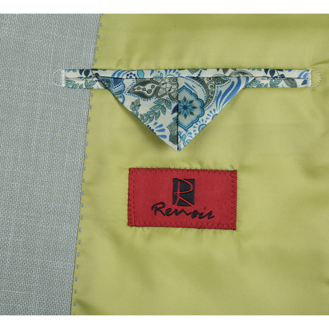 Renoir Light Green Slim Fit Sport Coat
