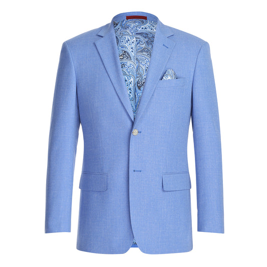 Renoir Light Blue Slim Fit Sport Coat