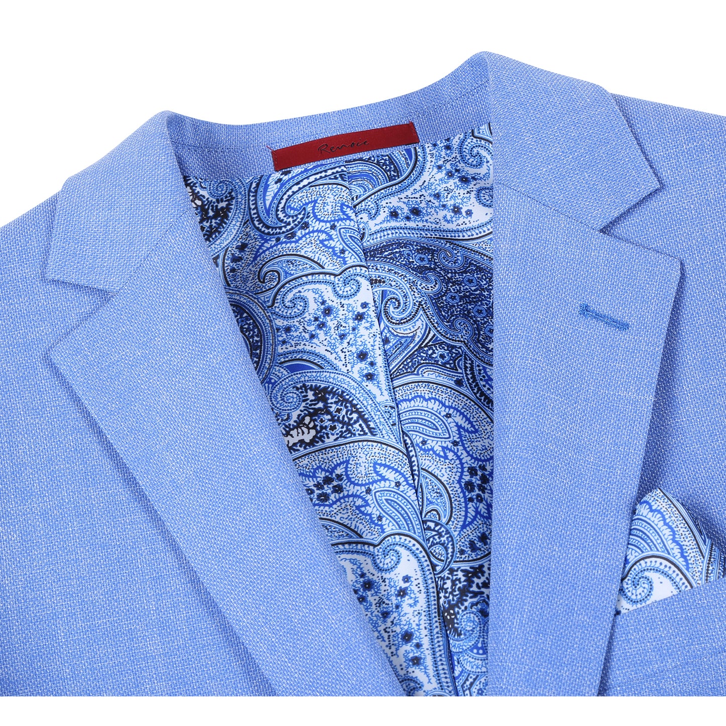 Renoir Light Blue Slim Fit Sport Coat
