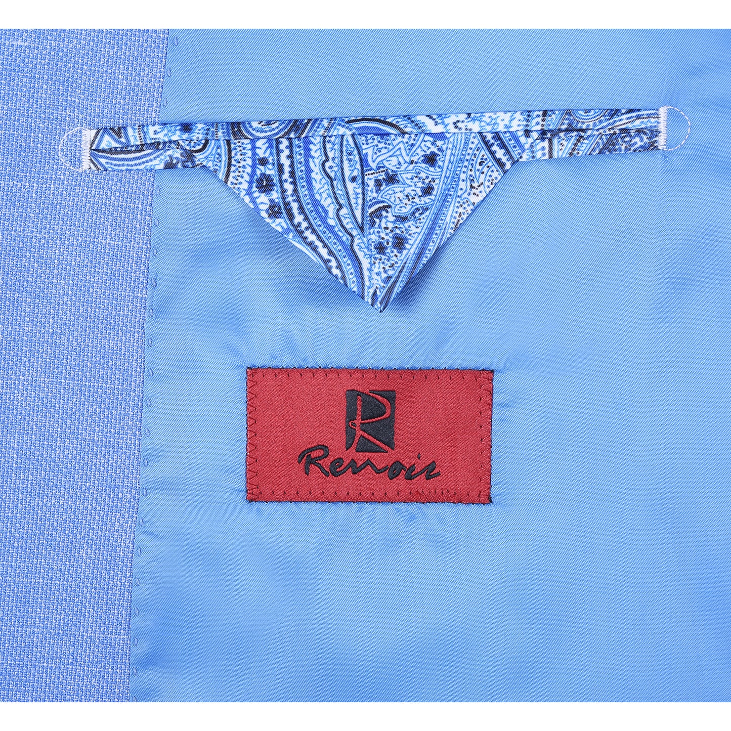 Renoir Light Blue Slim Fit Sport Coat