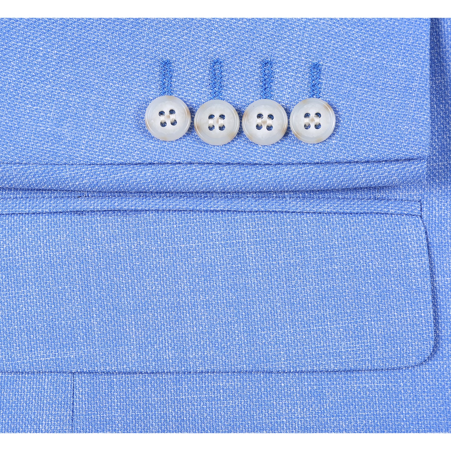 Renoir Light Blue Slim Fit Sport Coat