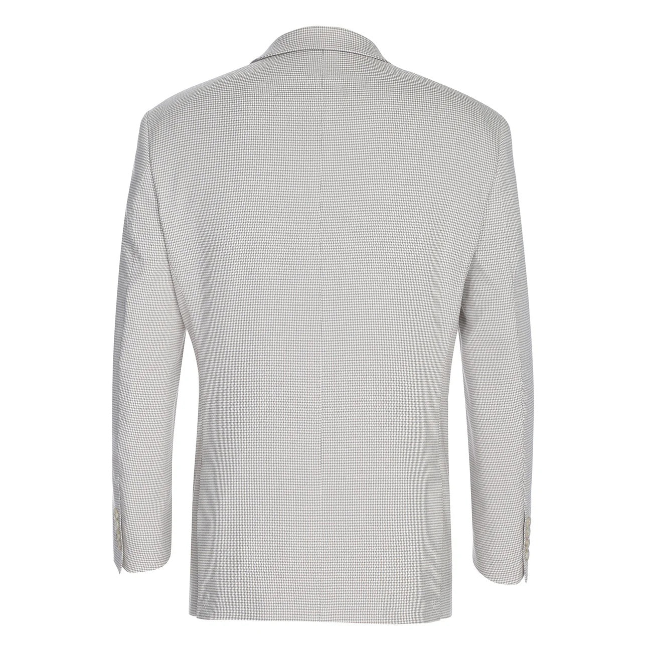 Renoir Light Beige Check Classic Fit Sport Coat