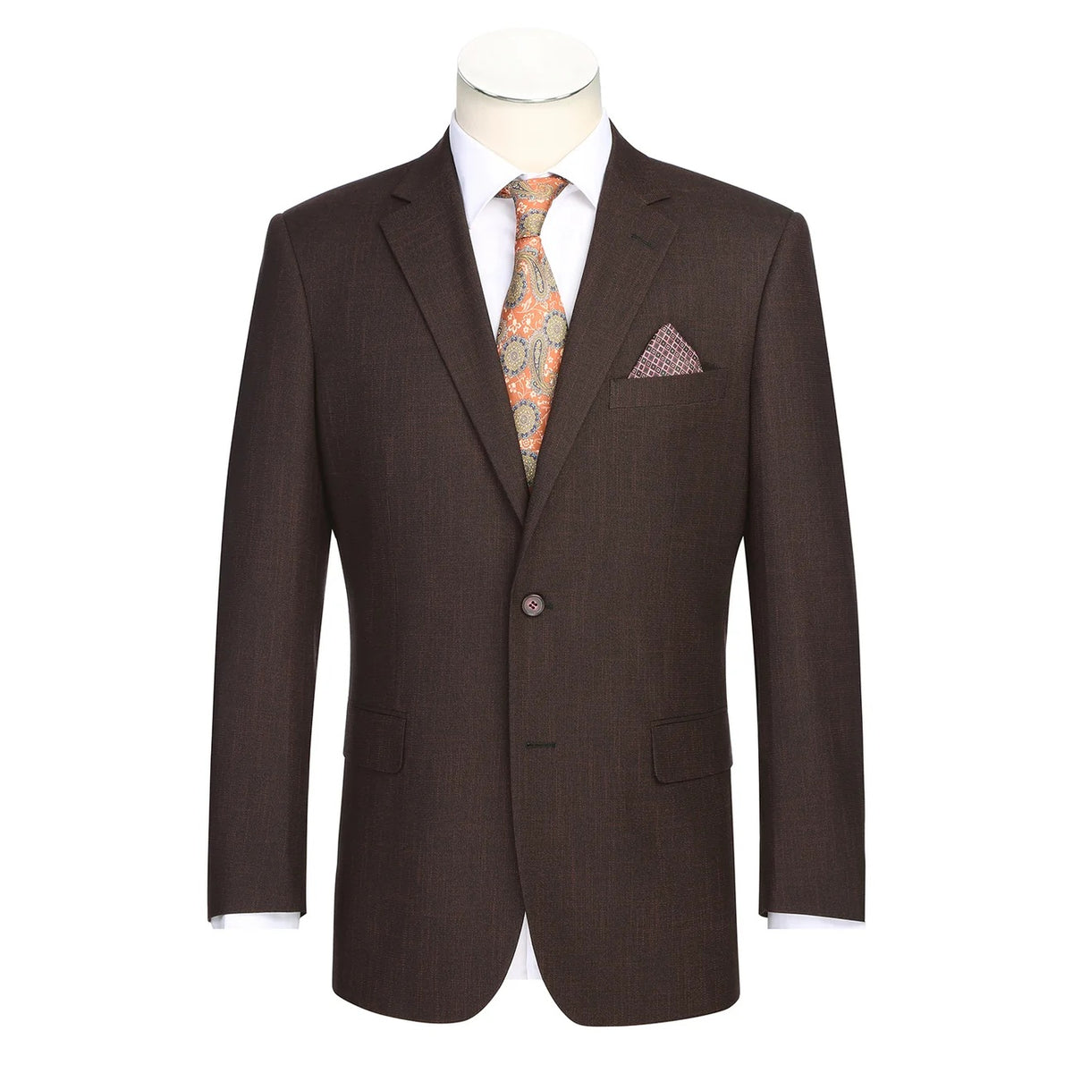 Renoir Red Brown Classic Fit Sport Coat