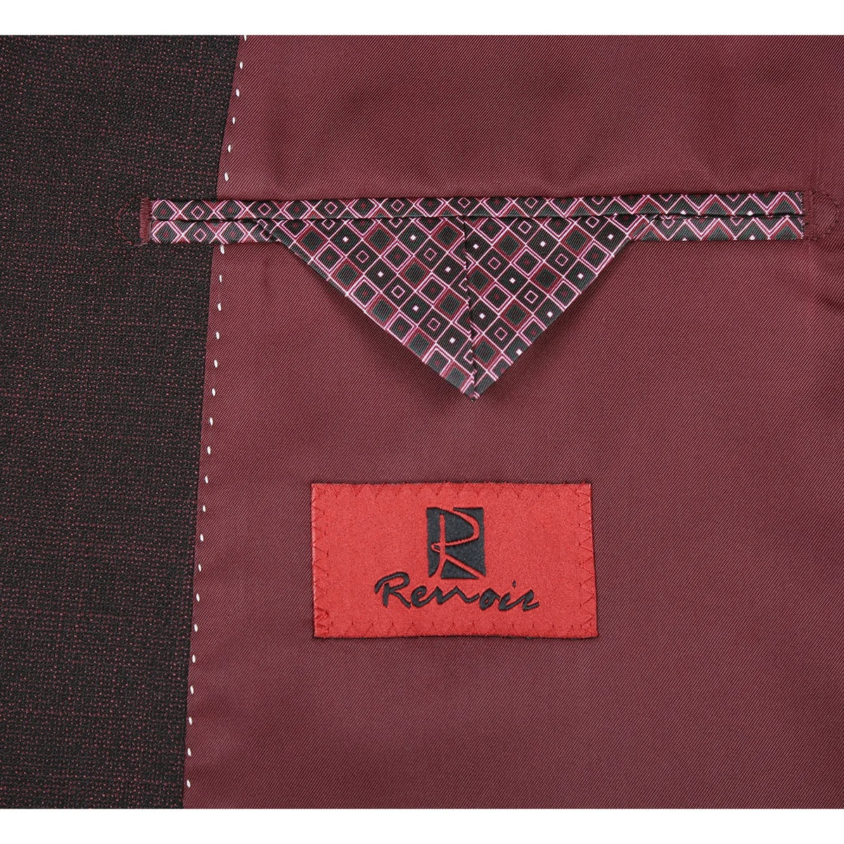 Renoir Red Brown Classic Fit Sport Coat