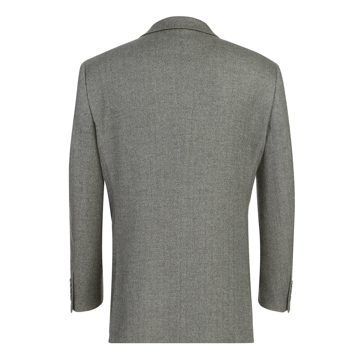 Renoir Gray Herringbone Classic Fit Sport Coat