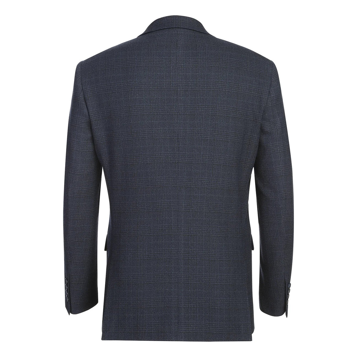 Renoir Navy Plaid Slim Fit Sport Coat