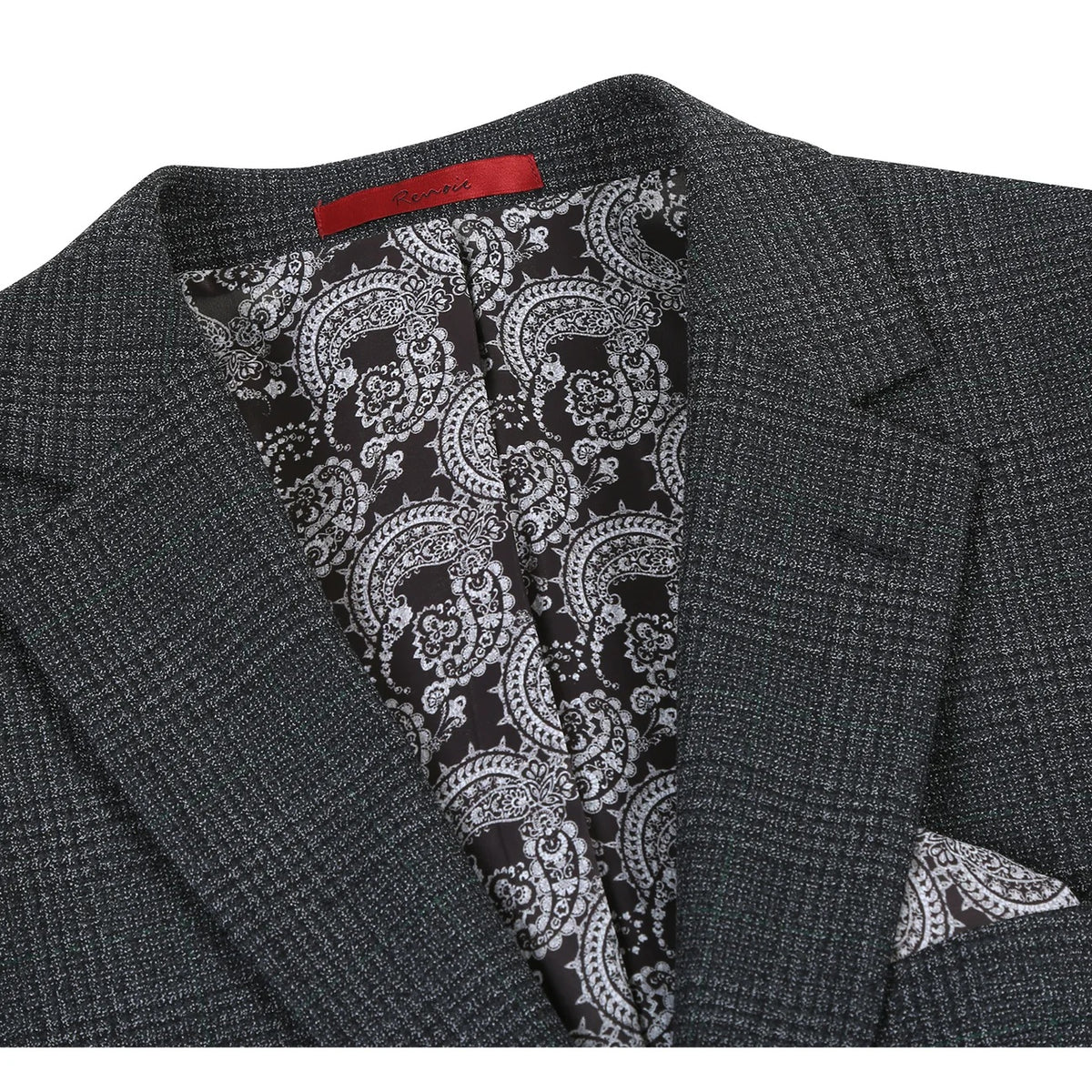 Renoir Charcoal Plaid Slim Fit Sport Coat