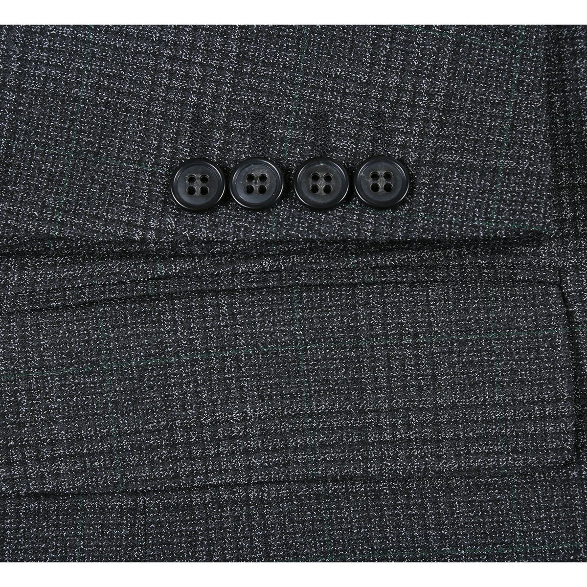 Renoir Charcoal Plaid Slim Fit Sport Coat