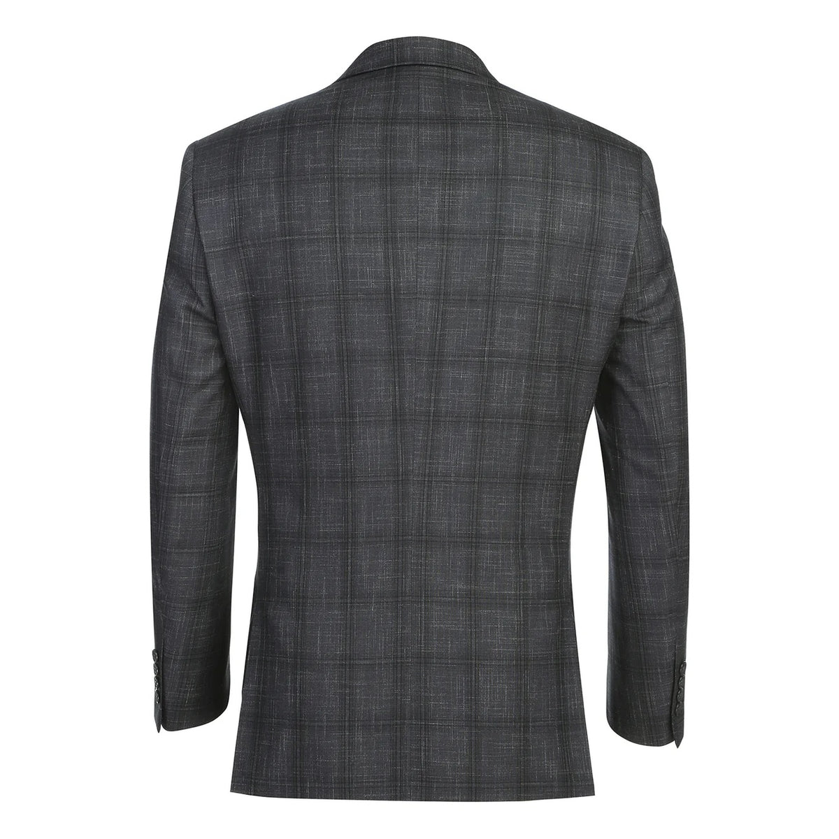 Renoir Pearl Grey Windowpane Slim Fit Sport Coat