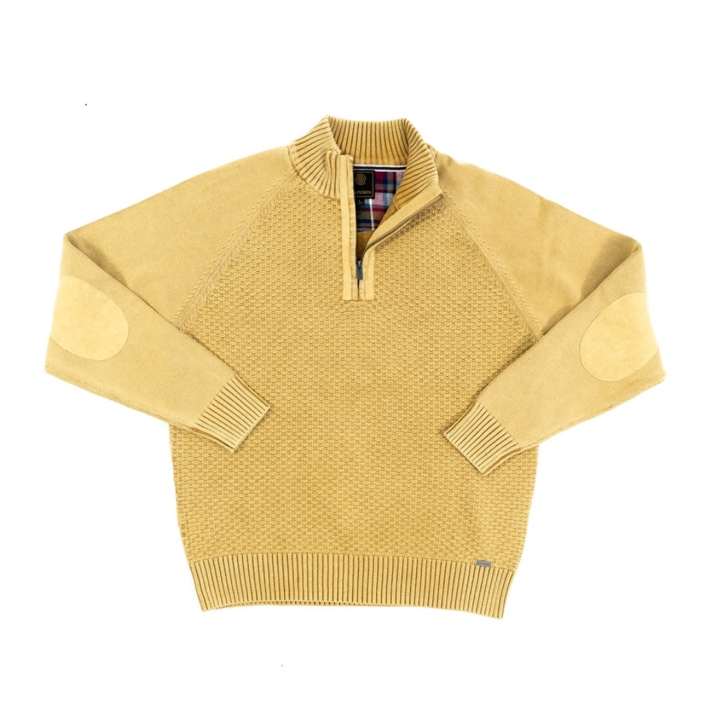 FX Fusion Sandwashed Honeycomb Stitch 1/4 Zip Sweater – Dick Anthony Ltd.
