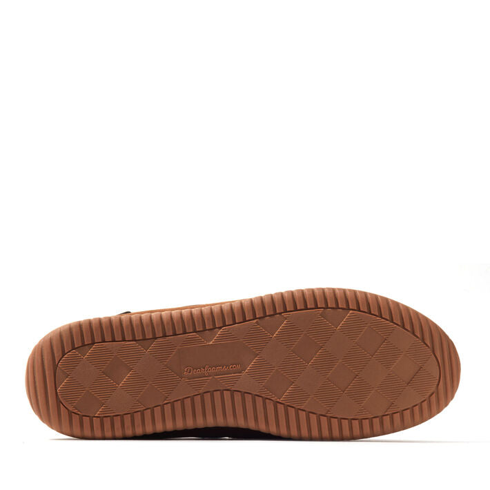 Dearfoams Pierce Microsuede Moccasin With Tie