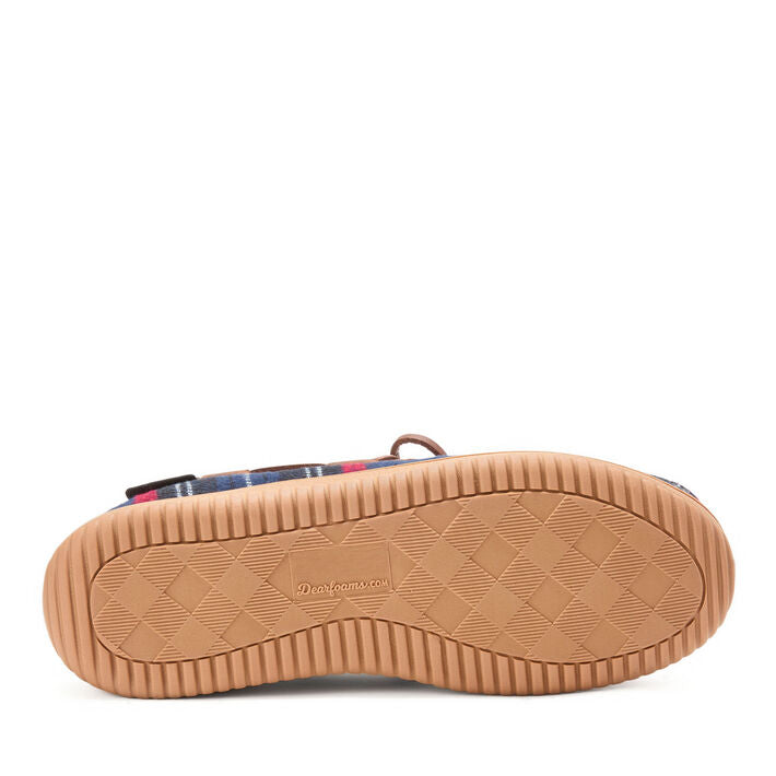 Dearfoams Pierce Microsuede Moccasin With Tie