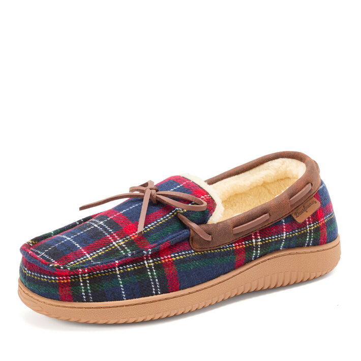 Dearfoams Pierce Microsuede Moccasin With Tie