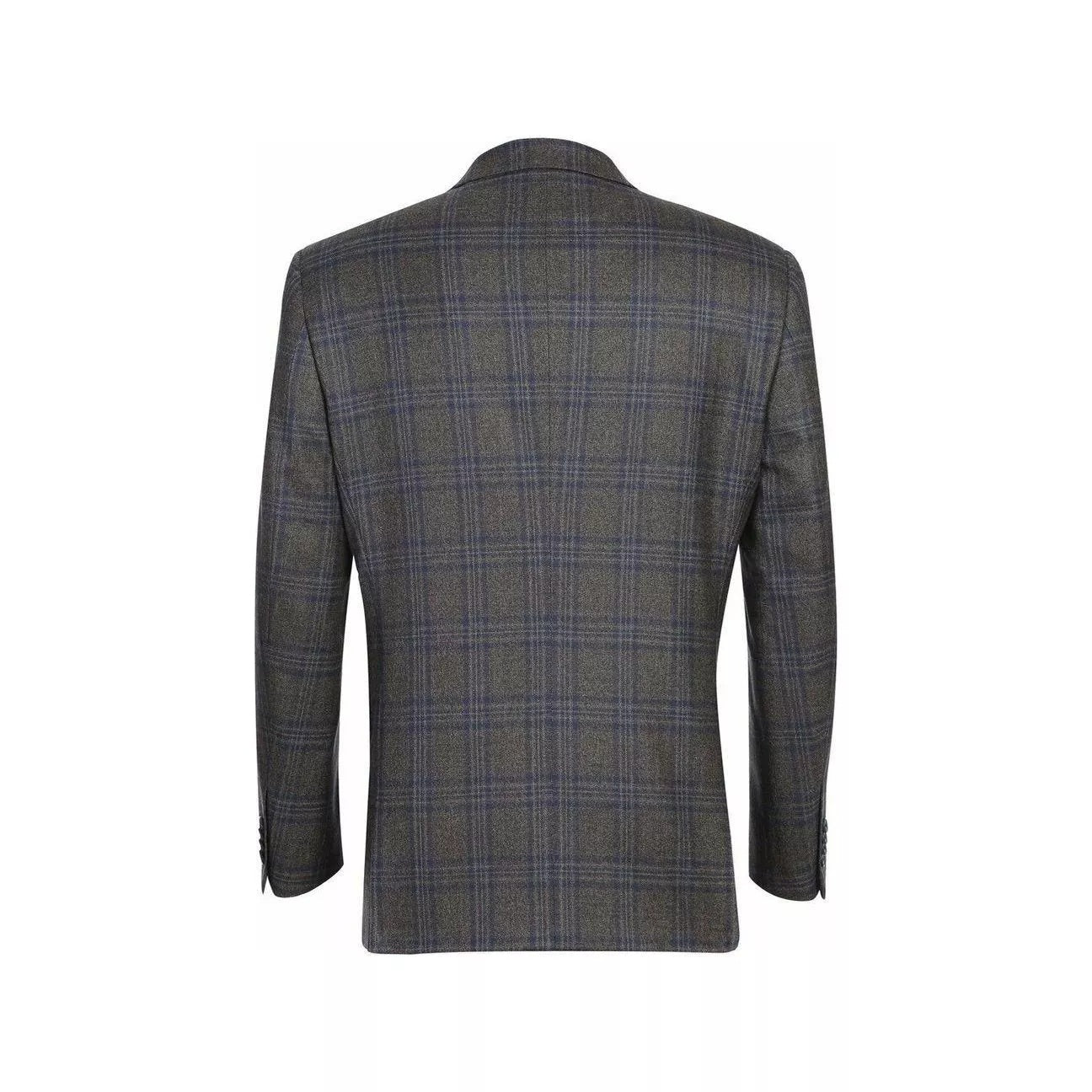 Renoir Brown Plaid Classic Fit Sport Coat