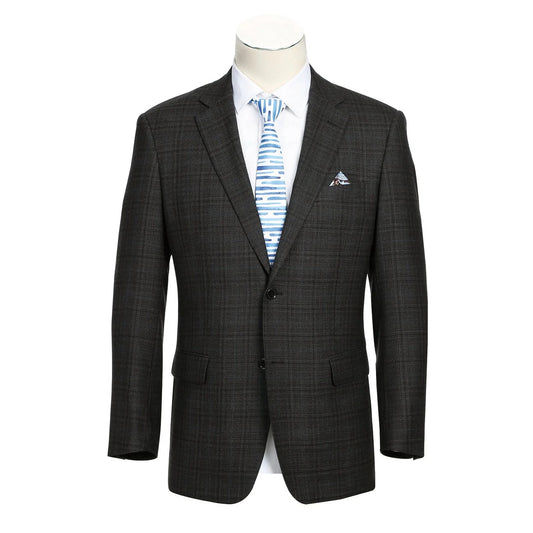 Renoir Brown Check Classic Fit Sport Coat