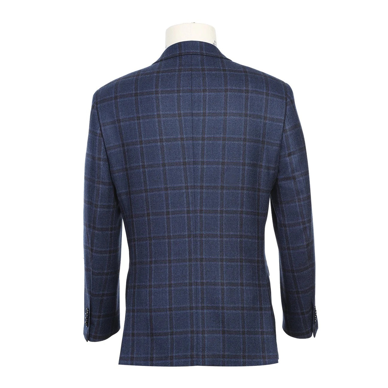 Renoir Blue Check Classic Fit Sport Coat