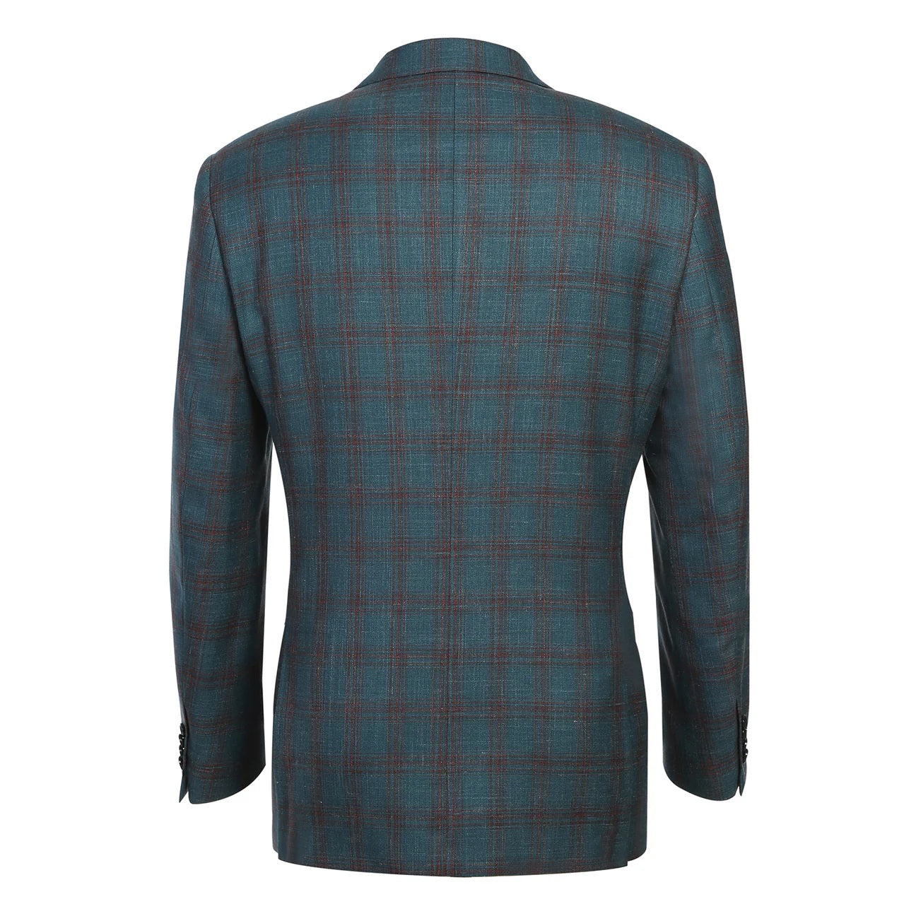 Renoir Teal Check Classic Fit Sport Coat