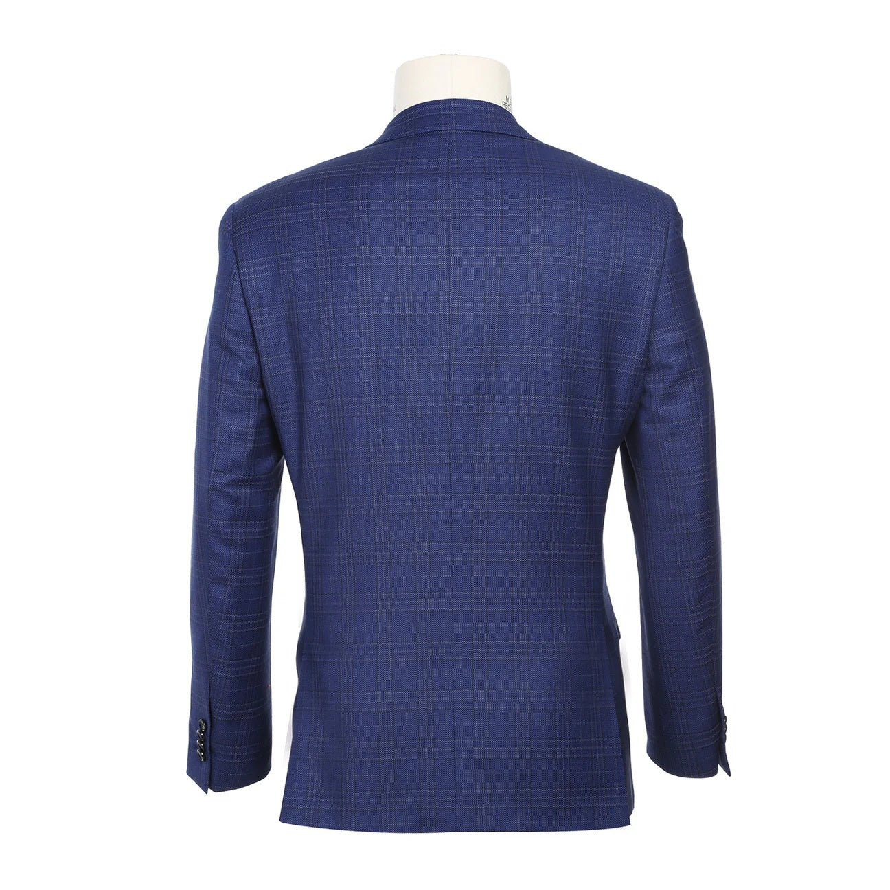 Renoir Blue Check Slim Fit Sport Coat