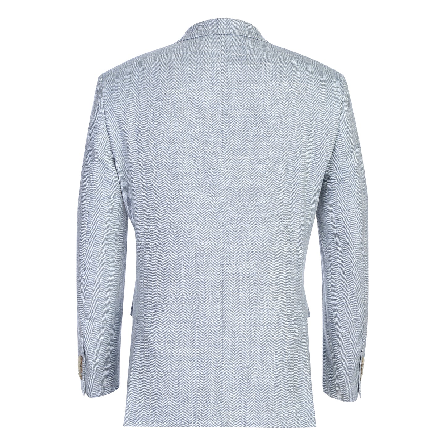 Renoir Sky Blue Herringbone Slim Fit Sport Coat