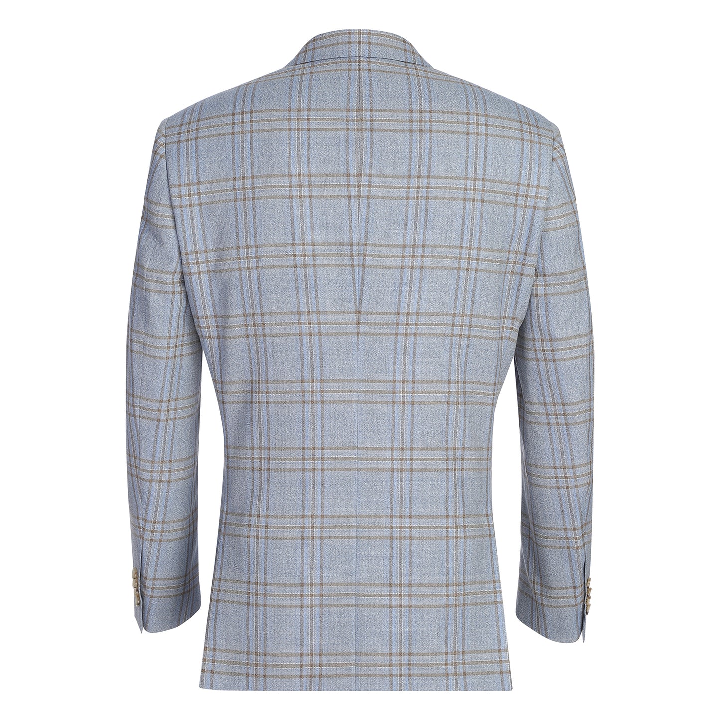 Renoir Blue Windowpane Slim Fit Sport Coat
