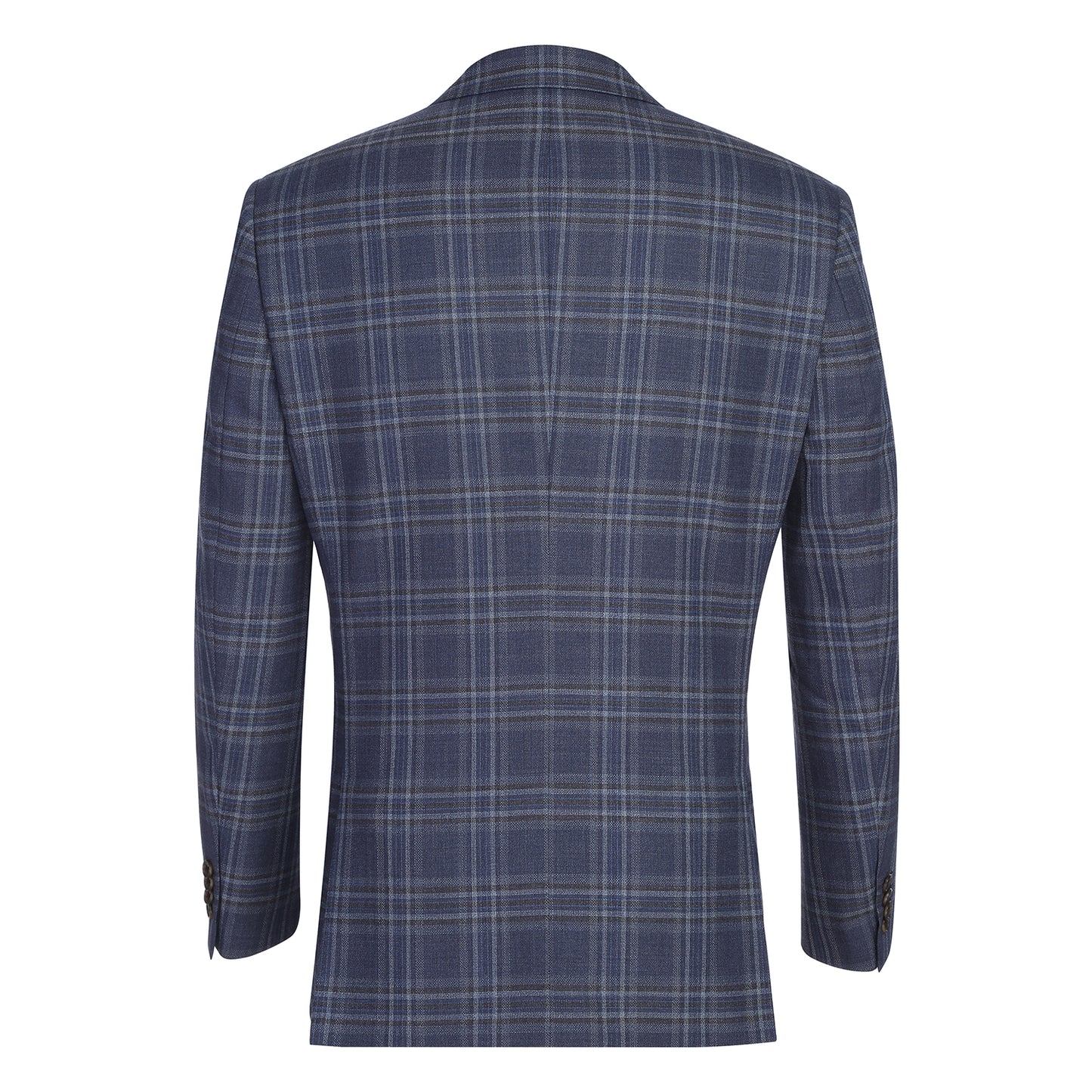 Renoir Navy Plaid Slim Fit Sport Coat