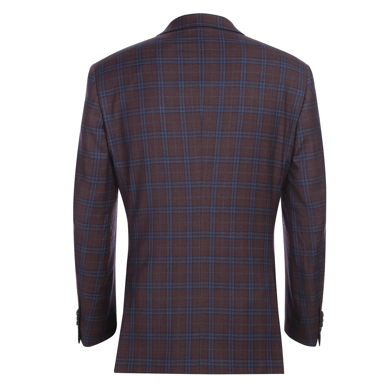 Renoir Purple Windowpane Classic Fit Sport Coat