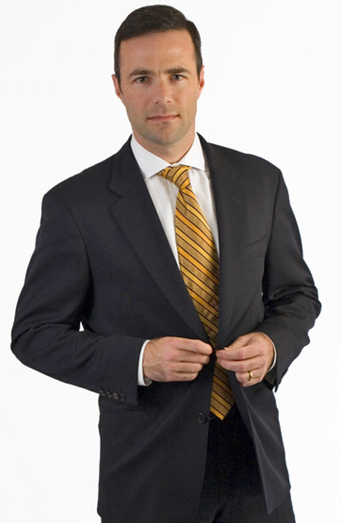 Petrocelli Wool Blend Solid Black Suit Pant