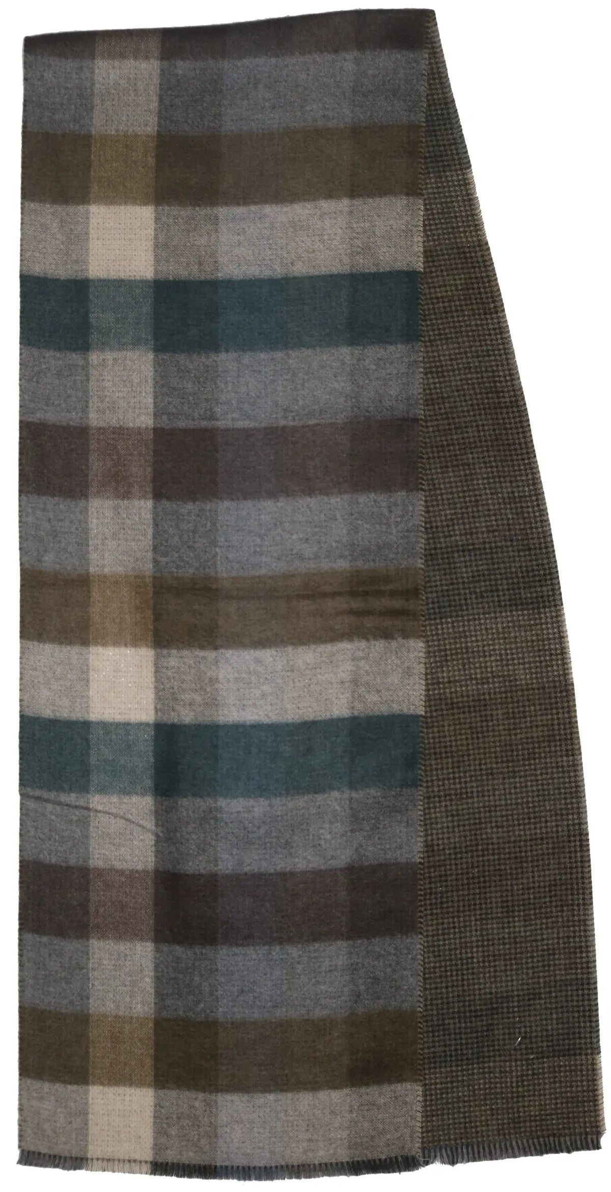 Fraas Boxplaid Reversible Cashmink Scarf