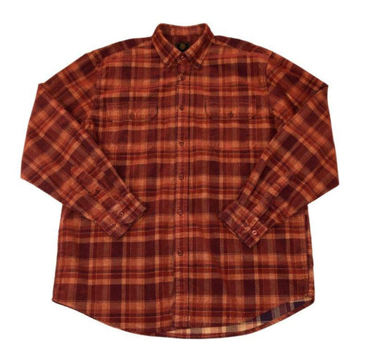FX Fusion Reverse Cord Plaid Button Down Shirt