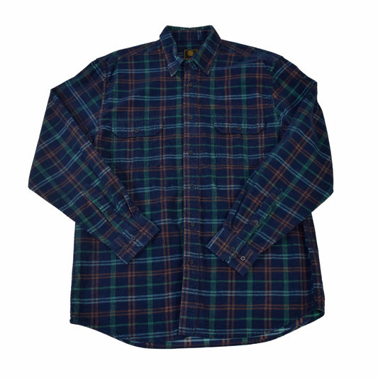 FX Fusion Reverse Cord Plaid Button Down Shirt