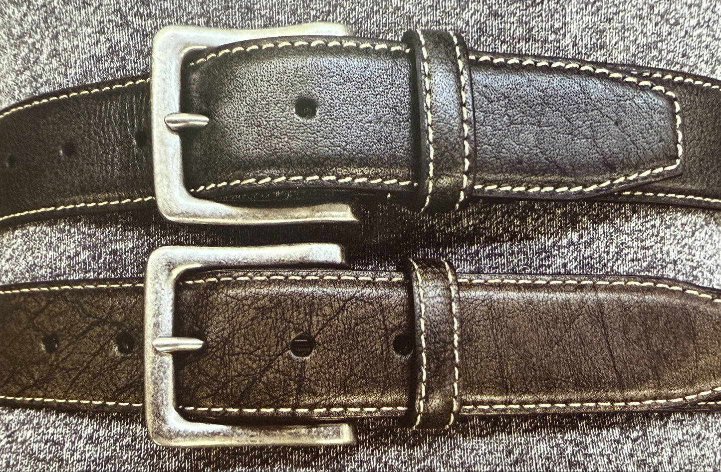 Davis Brothers Vintage Tanned 38mm Leather Belt