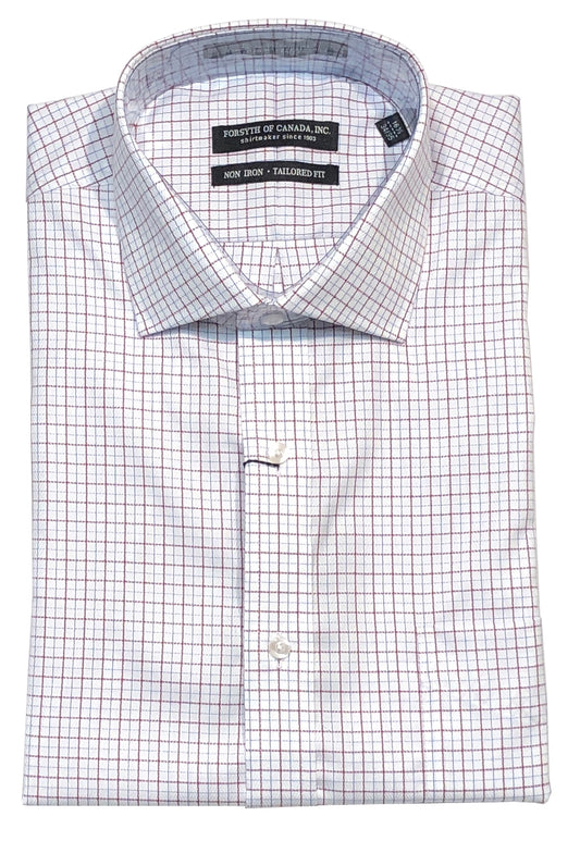 Forsyth of Canada Tailored Fit Spread Collar Non-Iron Dress Shirt