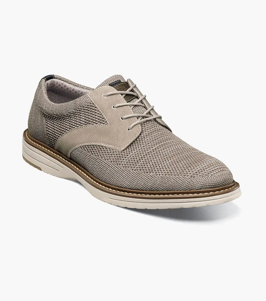 Nunn Bush Griff Knit Plain Toe Oxford - Taupe Multi