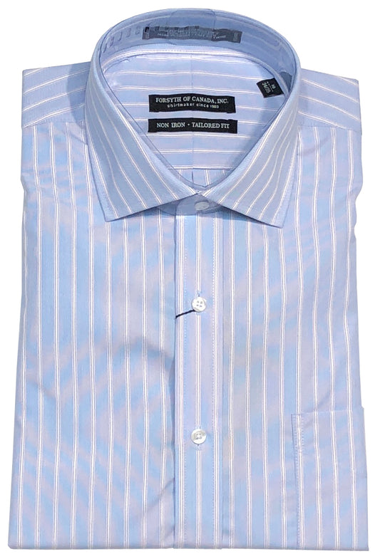 Forsyth of Canada Tailored Fit Spread Collar Non-Iron Dress Shirt