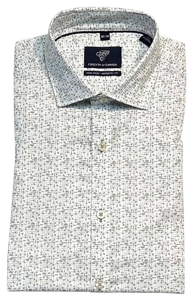 Forsyth of Canada Long Sleeve Modern Fit Non-Iron Stretch Sport Shirt