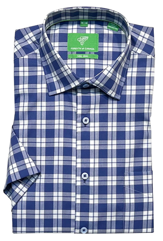 Forsyth of Canada Short Sleeve Tailored Fit Non-Iron Sport Shirt